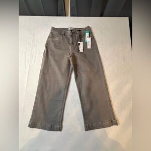 Studio Blue Janie High Rise Cargo Wide Leg Jeans Gray Size 29 NWT
